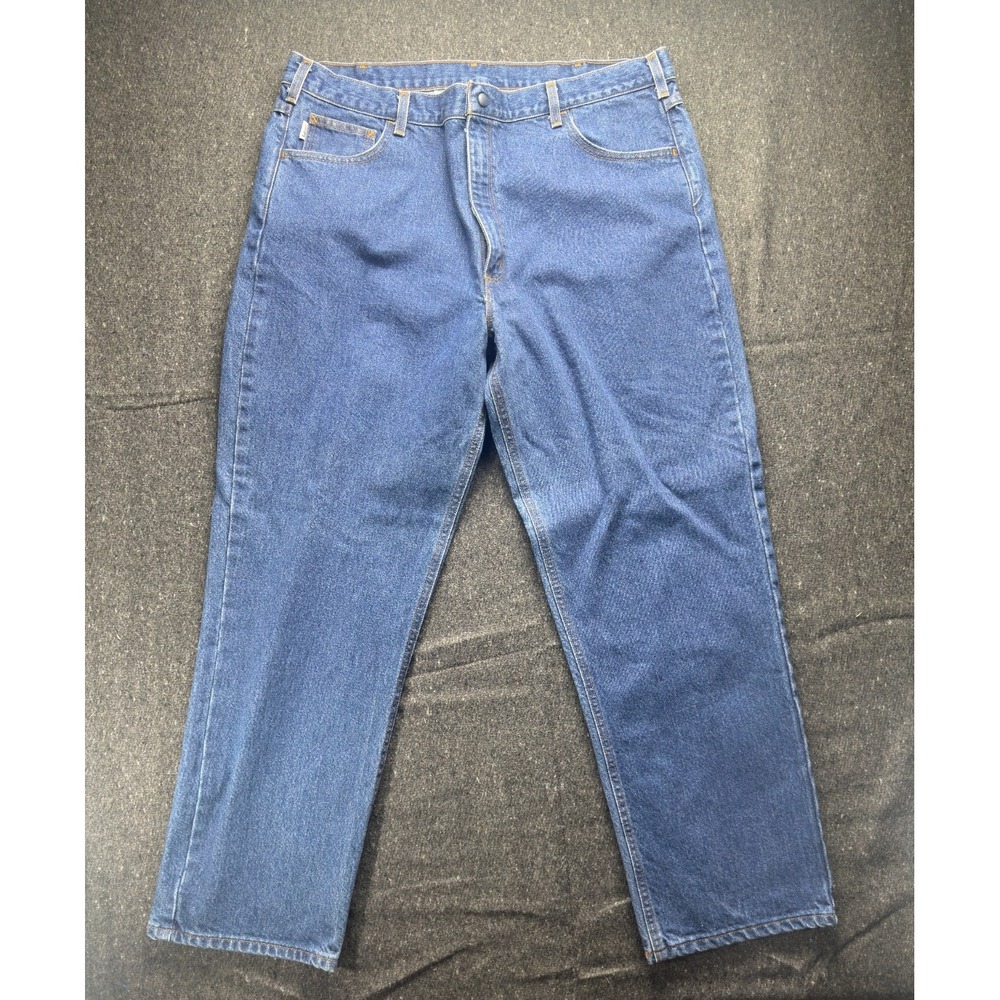 Carhartt FR Relaxed Fit Jeans Mens 42x32 Blue Fire Resistant Denim HRC 3